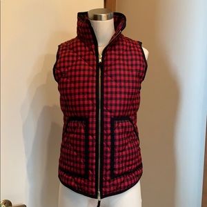 JCrew Size XXS Buffalo Plaid Vest